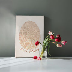Divine Identity - Wall Art on Canva (Brown)