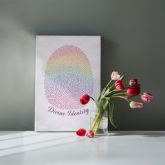 Divine Identity - Wall Art on Canva (Rainbow)