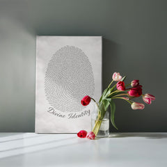Divine Identity - Wall Art on Canva (Gray)