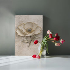 Luxury Neutral Floral  - Wall Art on Canva