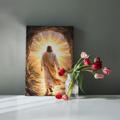 He Is Risen! - Wall Art on Canva (Dark)