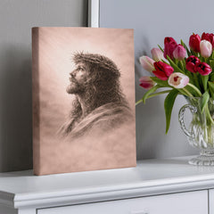 The Crown of Thorns - Wall Art on Canva (Dusty Rose)