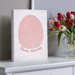 Divine Identity - Wall Art on Canva (Red)