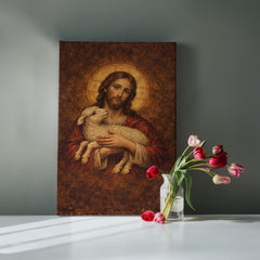 The Lamb of God - Byzantine Wall Art on Canva