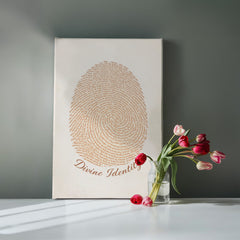 Divine Identity - Wall Art on Canva (Brown)