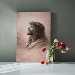The Crown of Thorns - Wall Art on Canva (Dusty Rose)