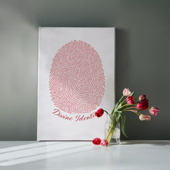 Divine Identity - Wall Art on Canva (Red)