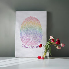 Divine Identity - Wall Art on Canva (Rainbow)