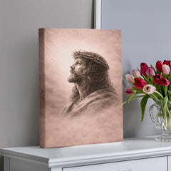 The Crown of Thorns - Wall Art on Canva (Dusty Rose)
