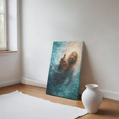He Reaches Through the Storm - Wall Art On Canva