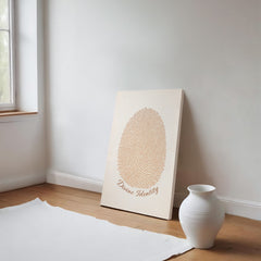 Divine Identity - Wall Art on Canva (Brown)