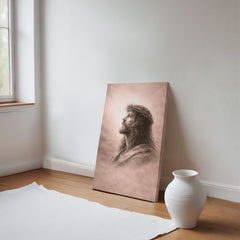 The Crown of Thorns - Wall Art on Canva (Dusty Rose)