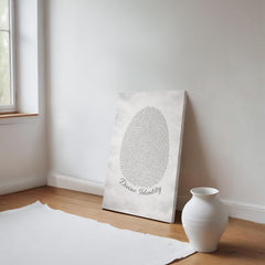 Divine Identity - Wall Art on Canva (Gray)