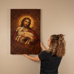 The Lamb of God - Byzantine Wall Art on Canva
