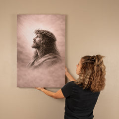 The Crown of Thorns - Wall Art on Canva (Dusty Rose)