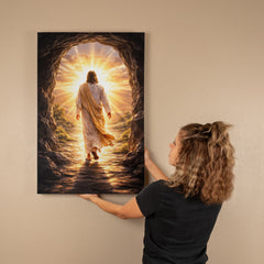 He Is Risen! - Wall Art on Canva (Dark)