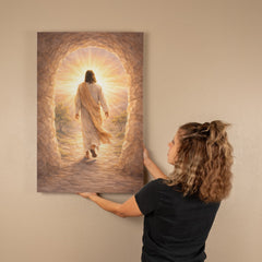 He Is Risen! - Wall Art On Canva (Light)