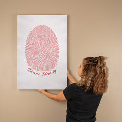 Divine Identity - Wall Art on Canva (Red)