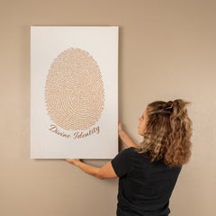 Divine Identity - Wall Art on Canva (Brown)