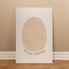 Divine Identity - Wall Art on Canva (Brown)