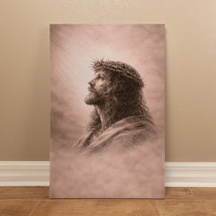 The Crown of Thorns - Wall Art on Canva (Dusty Rose)
