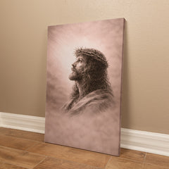 The Crown of Thorns - Wall Art on Canva (Dusty Rose)