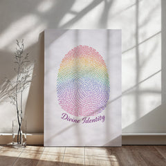 Divine Identity - Wall Art on Canva (Rainbow)