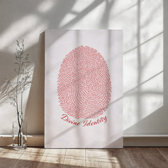 Divine Identity - Wall Art on Canva (Red)
