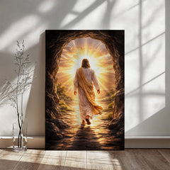 He Is Risen! - Wall Art on Canva (Dark)