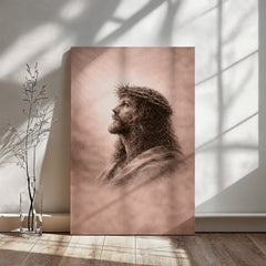 The Crown of Thorns - Wall Art on Canva (Dusty Rose)