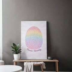 Divine Identity - Wall Art on Canva (Rainbow)