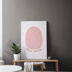 Divine Identity - Wall Art on Canva (Red)