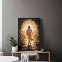 He Is Risen! - Wall Art on Canva (Dark)
