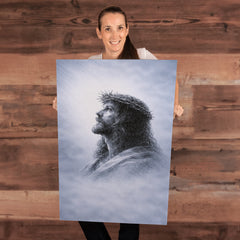 The Crown of Thorns - Wall Art (Blue)