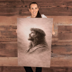 The Crown of Thorns - Wall Art on Canva (Dusty Rose)