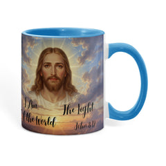 I Am The Light Of The World - Color Accent Mug