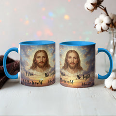 I Am The Light Of The World - Color Accent Mug