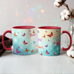 Thank ful, Grateful & Truly Blessed - Color Accent Mug