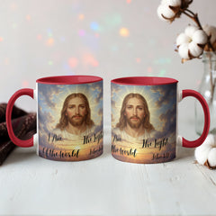 I Am The Light Of The World - Color Accent Mug