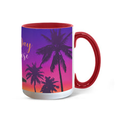 Another Day in Paradise - Color Accent Mug