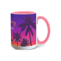 Another Day in Paradise - Color Accent Mug