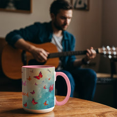 Thank ful, Grateful & Truly Blessed - Color Accent Mug