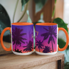 Another Day in Paradise - Color Accent Mug