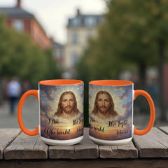 I Am The Light Of The World - Color Accent Mug