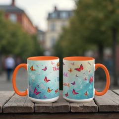Thank ful, Grateful & Truly Blessed - Color Accent Mug