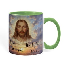 I Am The Light Of The World - Color Accent Mug