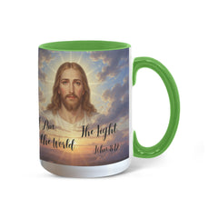 I Am The Light Of The World - Color Accent Mug