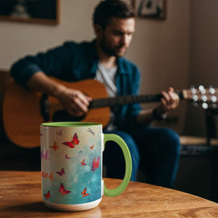 Thank ful, Grateful & Truly Blessed - Color Accent Mug