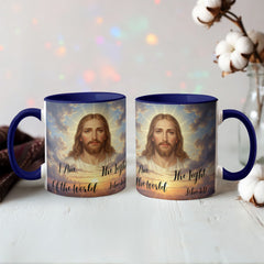 I Am The Light Of The World - Color Accent Mug