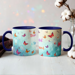 Thank ful, Grateful & Truly Blessed - Color Accent Mug